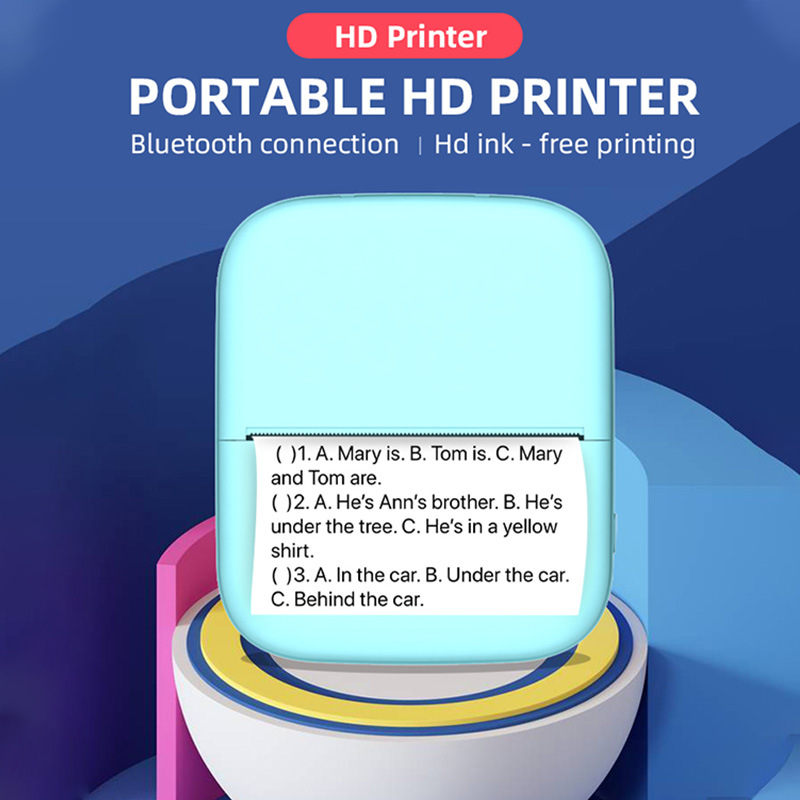 无线200dpi照片标签备注错误问题照片蓝牙彩色迷你打印机