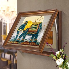 美式大象电表箱装饰画强电箱电闸开关盒挂画配电箱遮挡墙画免打孔