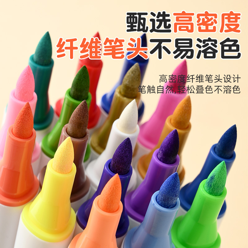 Traje marcador acrílico 12 colores 24 colores pintado a mano graffiti marcador a base de agua estudiante pintura suministros marcador