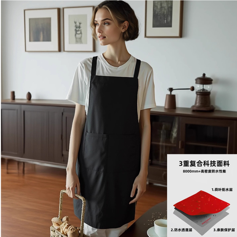 스타 블랙 롱 83cm 방수 복합 타슬란