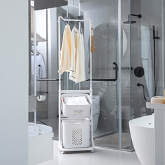 Dirty clothes basket dirty clothes storage basket dirty clothes basket thickened storage rack household storage bucket laundry basket bathroom storage rack