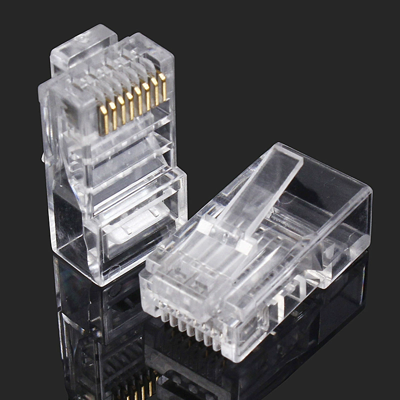 Супер шестигранник без экрана/двойной экран кристаллическая головка CAT6A гигабитовый разъем RJ45 кристаллический сетевой разъем