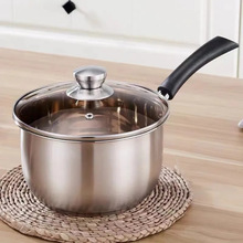 特价无磁不锈钢奶锅电木柄足尺加厚小汤锅辅食锅支持贴牌礼品定制