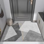 北欧风入户门地垫轻奢家用玄关大门口吸水水晶绒可裁剪进门脚垫