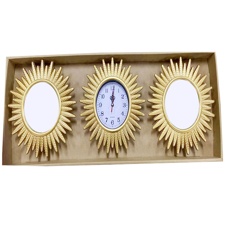 Reloj de pared nórdico para sala, reloj doméstico de fondo de sofá, diseño moderno simple/arte abstracto, reloj de pared triple