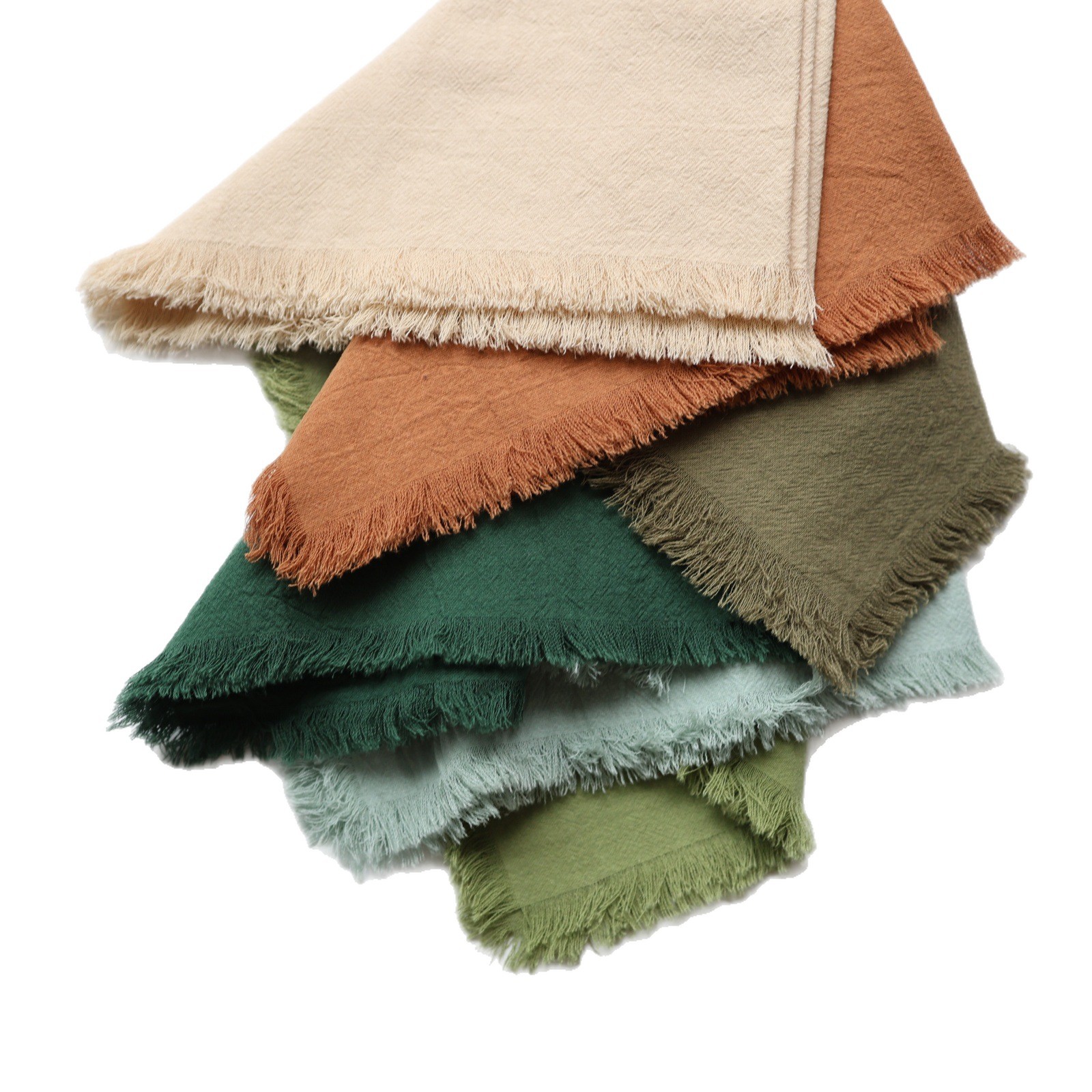 Tejora de servillas bordadas de peluche, tela de algodón, decoración de mesa de comedor, almohadilla simple, toalla de té transfronteriza, toalla cuadrada