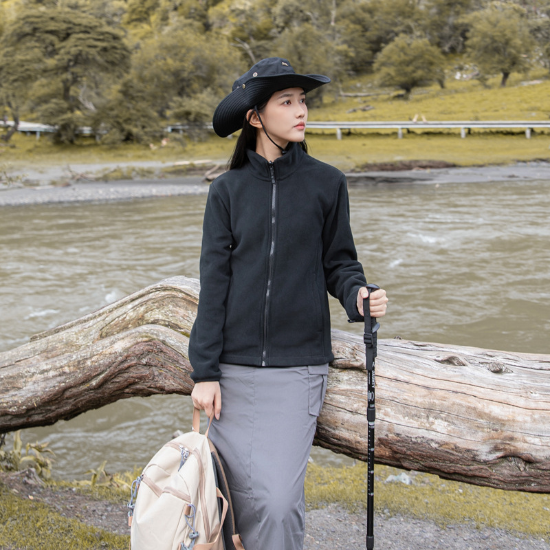 Otoño y invierno nuevo abrigo de terciopelo de pelusa mujer más terciopelo de alta sensación cardigan casual chaqueta de terciopelo de forro interior chaqueta de asalto hombre image 8