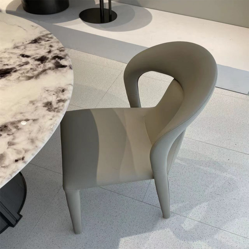 Dining Chair for Home Use, Versatile Backrest Chair, Leisure Chair, Ultra-Fine Fiber Cat-Scratch Resistant Full Leather, Luxury Style, Minimalist for Villa, Cross-Border Dining Chair for Home Use, Versatile Backrest Chair, Leisure Chair, Ultra-Fine Fiber Cat-Scratch Resistant Full Leather, Luxury Style, Minimalist for Villa, Cross-Border