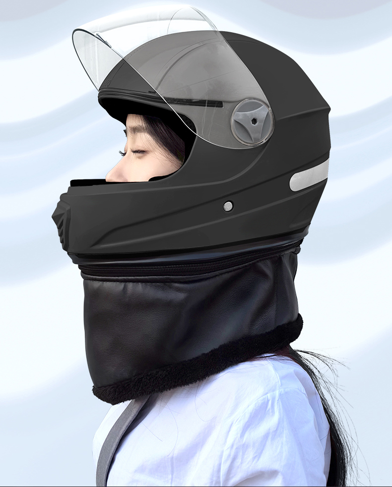 3C Certified Helmet Men's Electric Motorcycle Full Helmet Winter