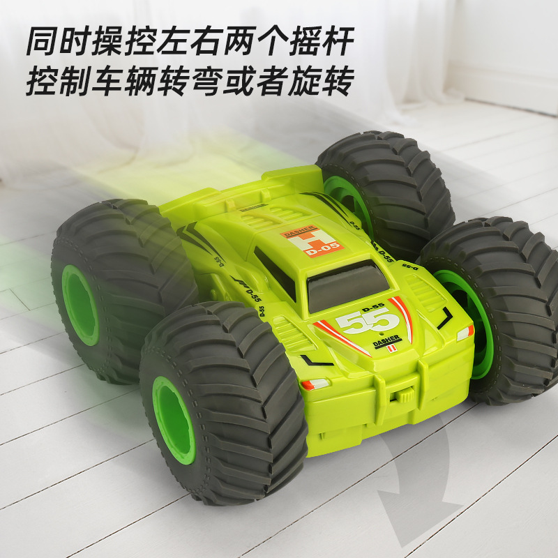 Dirección de control remoto de cuatro vías para niños coche de doble cara conducción volquete coche chico control remoto puesto de coche al por mayor