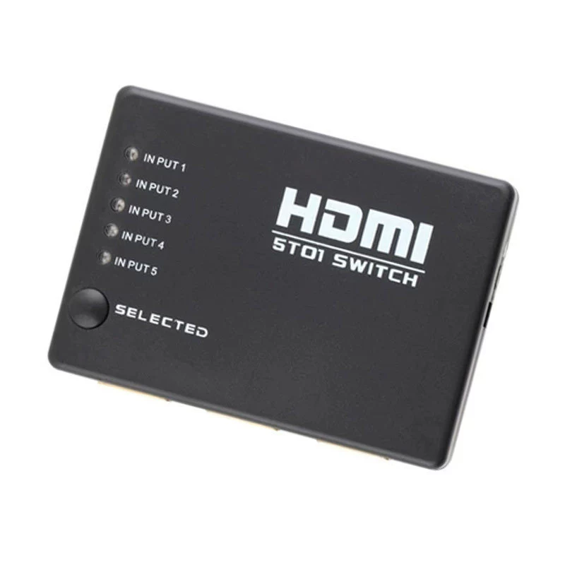 HDMI-сплиттер/переключатель 5 входов 1 выход, 5 портов, мультиинтерфейс HD