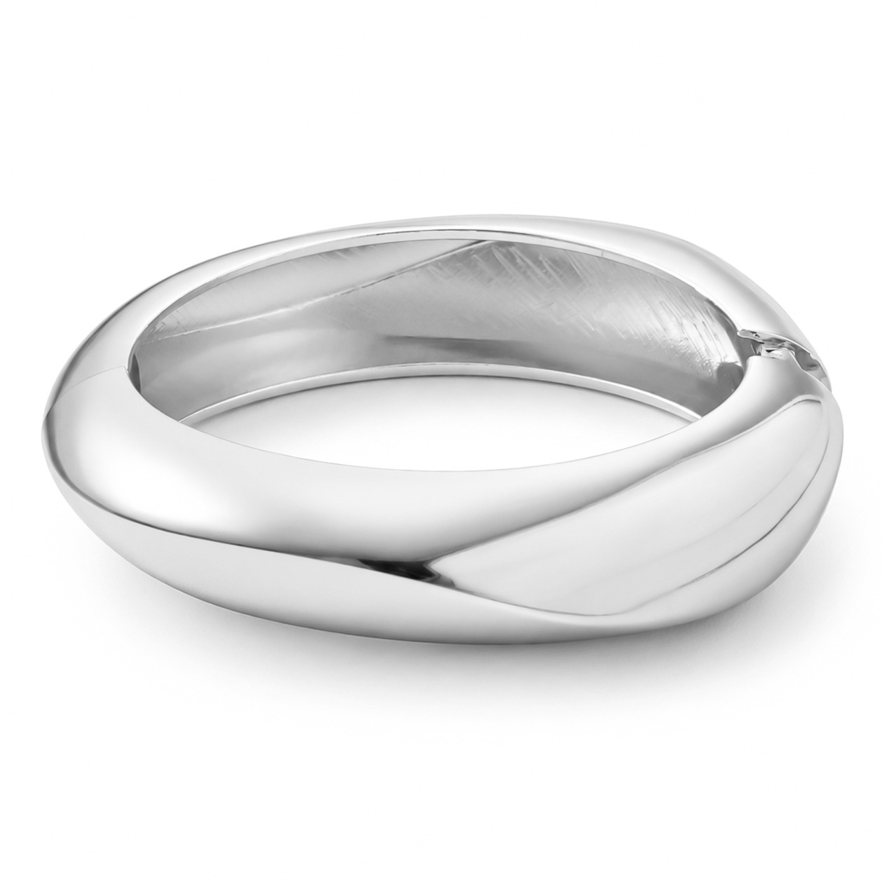 Pulsera Popular Transfronteriza Europea y Americana, Estilo Minimalista INS, Patrón de Onda Irregular, Joyería de Metal Brillante, Accesorios para Mujer