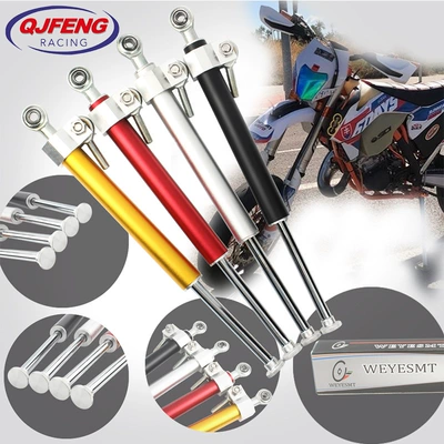 Motorcycle Accessories Steering Damper Handlebar Anti-Sway Shock Absorber Riding Control Steering Damping Titanium Ruler Modification