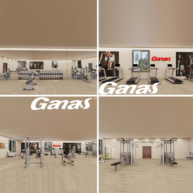 Servicios de diseño y planificación de gimnasios listos para enviar, venta directa de fabricantes a escuelas, hoteles e instituciones públicas, conjuntos completos de equipos de fitness.