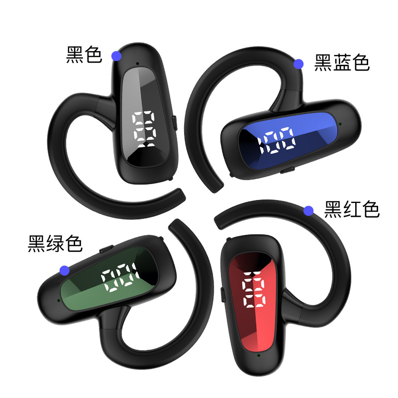 MT8tws Bluetooth headset new business hanging ear air conduction double ear with charging compartment digital display stereo