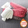 children three layers Plush Cotton clip trousers Autumn and winter Children thickening Exorcism Warm pants baby Winter cotton-padded trousers