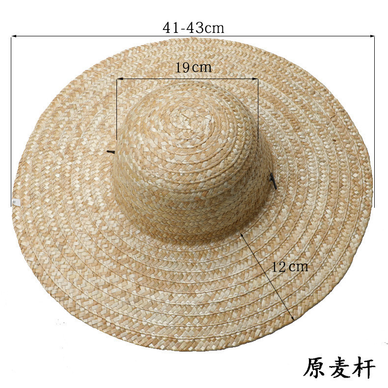 メーカー直供麦わら帽子麦わら帽子編み農業用農民大軒麦わら帽子日除け労働保護帽子男女夏大縁|undefined