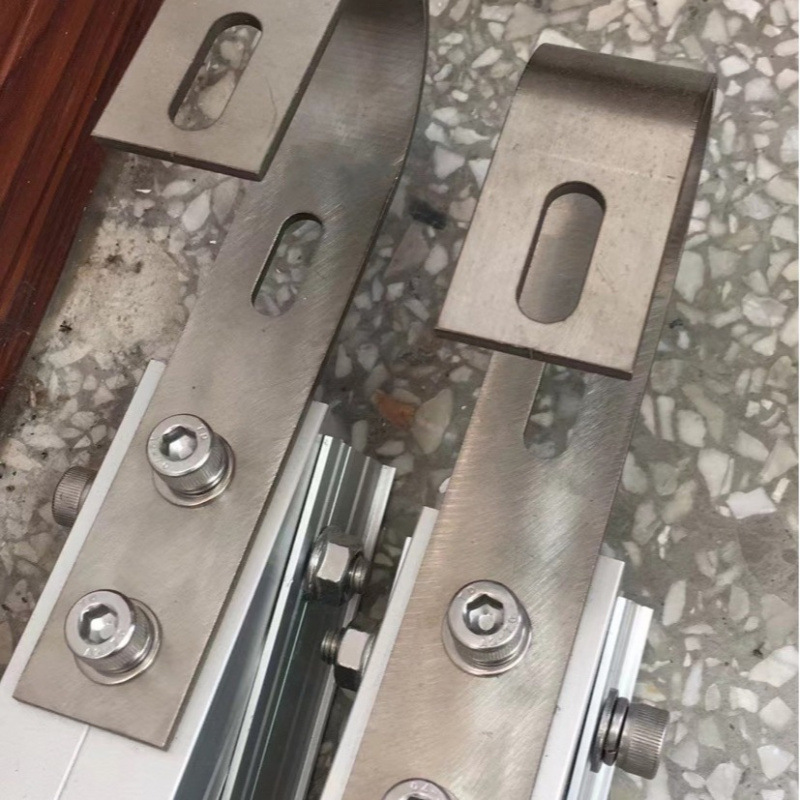 热销光伏阳台支架挂钩304不锈钢太阳能阳台支架3mm挂钩2个