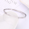 Glossy brand universal bracelet for beloved stainless steel, European style, simple and elegant design, wholesale