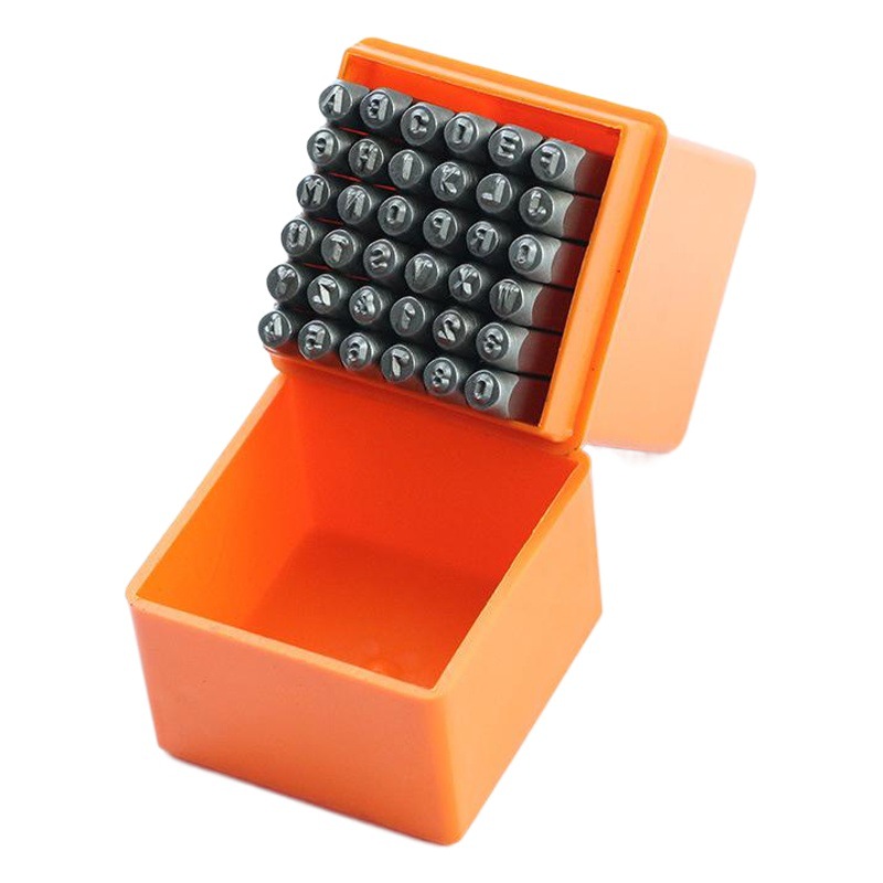 Amazon DIY herramienta de acero carta número carta impresión Punch 36PC carta Punch aleación de acero de cuero