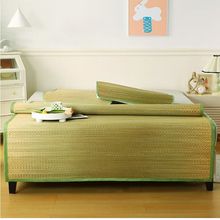 草席批发直筒式绣花草编凉席多尺寸规格学生草席子