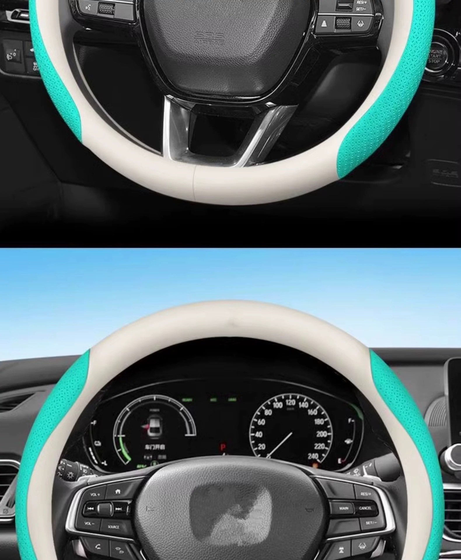 Suitable for Car Universal Steering Wheel Cover, Ultra-Thin, Non-Slip, Sweat-Absorbent, Breathable and Wear-Resistant, Universal Round D-Type Cross-Border Export