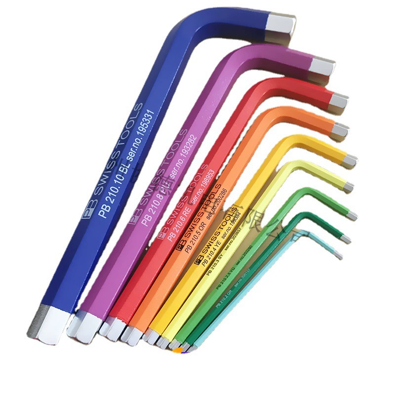 Оригинальный Швейцарский PB SWISS TOOLs красочный плоский шестигранник скачивание 210.H-5/6/10 RB