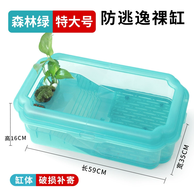 Factory turtle pot small delivery table fish tank plastic turtle turtle tank breeding box Brazilian turtle turtle villa