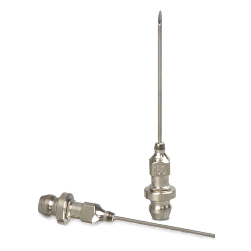 Fábrica al por mayor 18g mantequilla aguja pistola de grasa accesorios boquilla de grasa boquilla puntiaguda aguja de alta presión boquilla de inyección de aceite de acero inoxidable