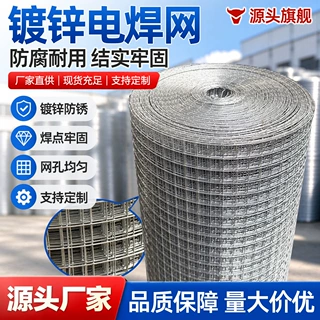 镀锌电焊网保温抹灰挂网墙面抗裂钢丝网建筑工程焊接铁丝网厂家