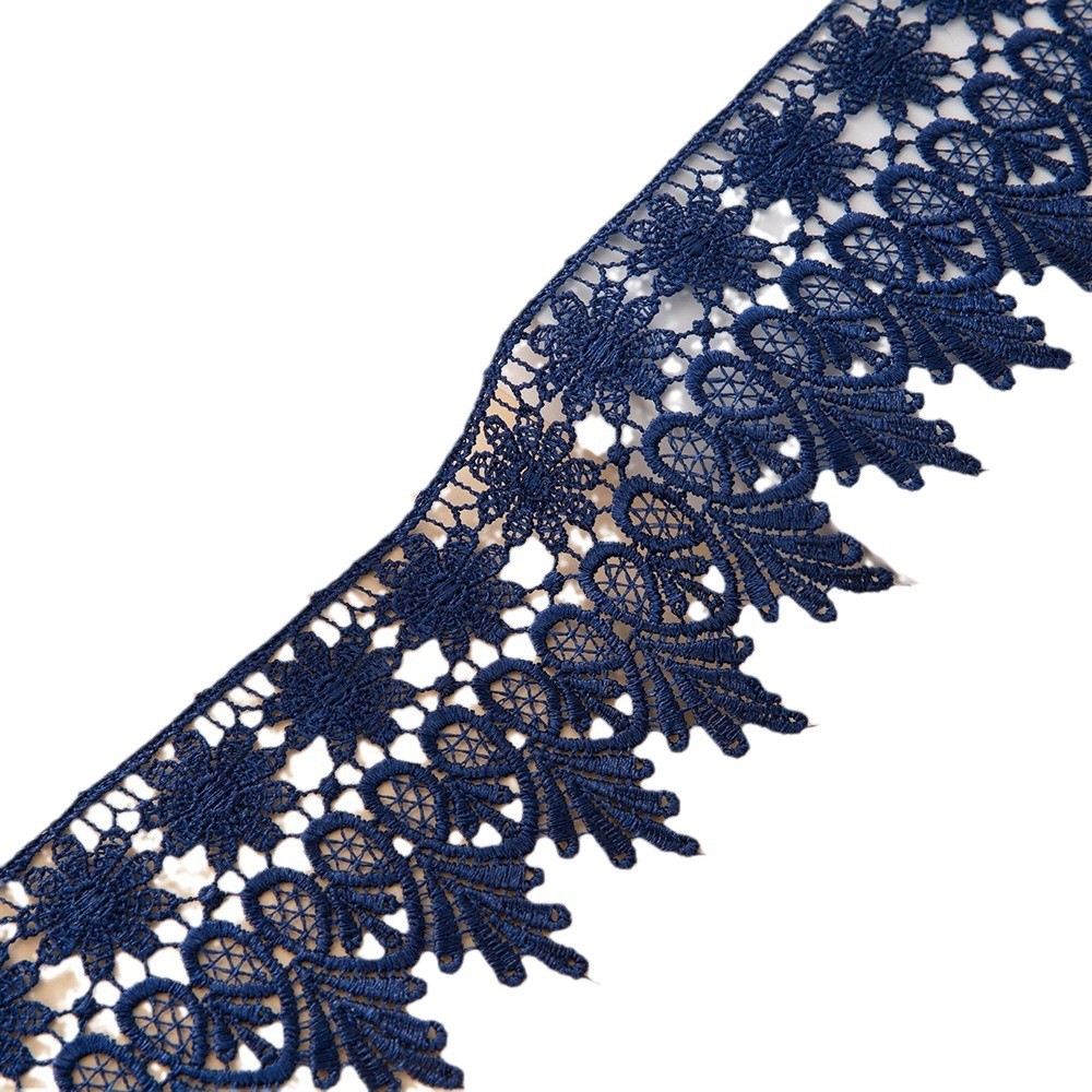 Fabricantes al por mayor 8.5cm agua soluble bordado encaje accesorios de ropa de mujer falda lingerie encaje