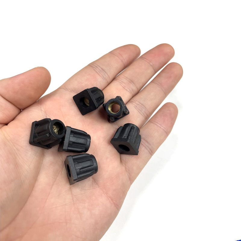 13方m6形管螺母管塞可调节高低塑料连接件塑料管塞方形螺母塞