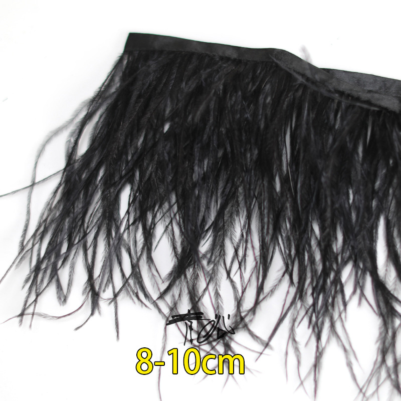 Plumas negras al por mayor DIY accesorios de decoración de ropa accesorios escenas de diseño de fábrica de plumas tienda directa