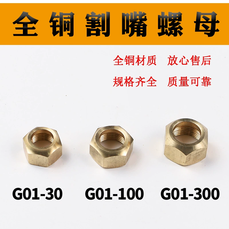 G01-30/100/300 Тип режущего пистолета режущее сопло гайка все медные резак прижимной колпачок большая крышка винт сварочные и режущие аксессуары