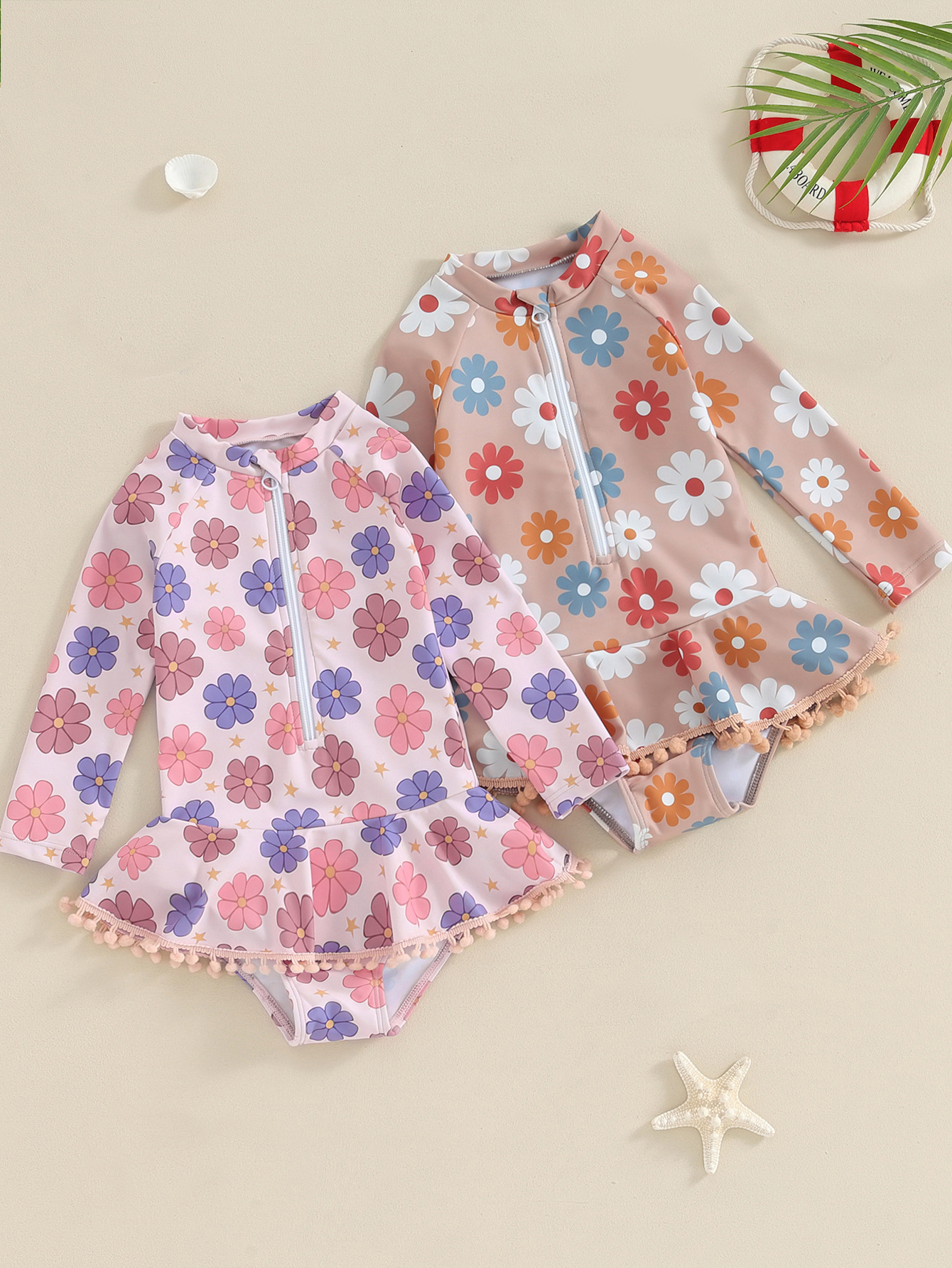 1-2y 2-3y 3-4y 4-5y 5-6y Children's zipper conservative sleeve…