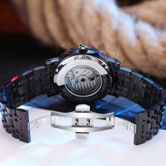 Black Warrior Automatic Mechanical Watch 2021 Popular Brand Flyback Waterproof Men's Watch
