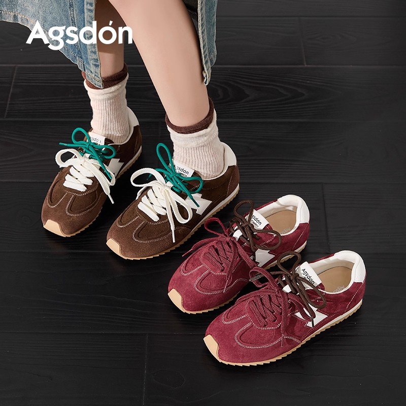 Augu Lion Dengde zapatos de entrenamiento para mujeres 2025 nuevo otoño y invierno gigante hermoso con ballet de peluche Gump zapatos deportivos casuales para mujeres