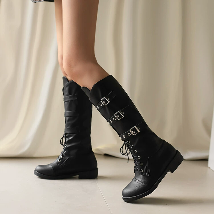 Демисезонный ремень, ретро-сапоги, 2024 год, AliExpress, plus size
