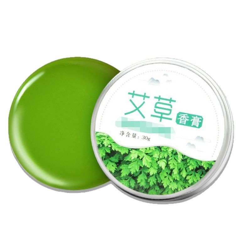 ヨモギバーム 夏用子供用冷却ミントオイル ヨモギヨモギバーム お灸のお供 ヨモギバーム 30g|undefined