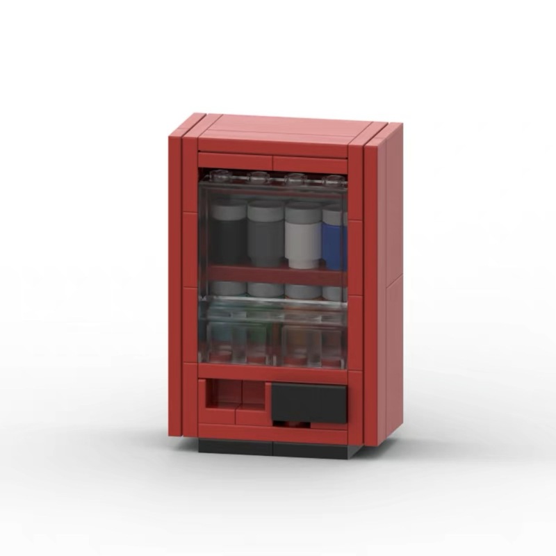レゴクリエイティブmocストリートビュードリンク自動販売機モデル子供の教育組み立ておもちゃに適しています。|undefined