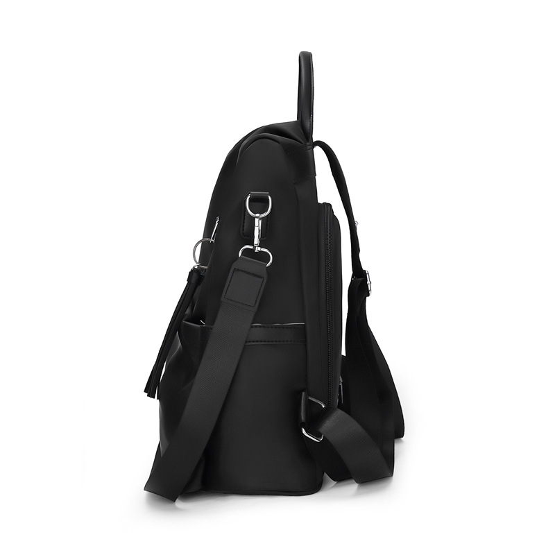 2023 nuevas damas casuales tela Oxford mochila antirrobo moda borla mochila de viaje multifuncional cabello