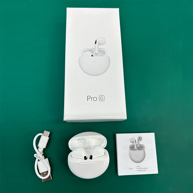 華強北四代Pro4ジェリーTWS完全ワイヤレスBluetoothイヤホンPro6大容量バッテリー越境2025年新モデル|undefined
