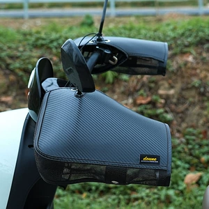Yeni yay elektrikli velosiped sükan örtükləri, motosiklet üçün UV-dən qoruyan, nəfəs alan əl qoruyucuları