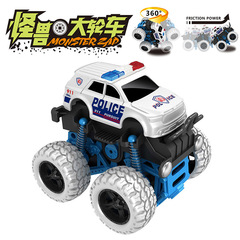ネットの赤い子供のおもちゃのパトカーの慣性の車の特技のオフロード車の男の子のおもちゃの車の露店のおもちゃの卸売りの贈り物