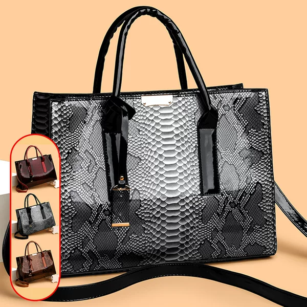 Cross-Border European and American New Snake Pattern Simple Foreign Trade Handbag Large Capacity Fashion Classic Versatile Shoulder Crossbody Women's Bag