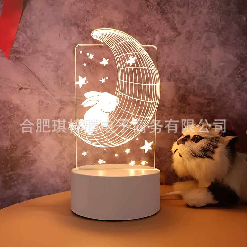 Ins Creative warm soft light bedside Creative Night Light Decoration Music Ack Lights 3D Night Light Wholesale