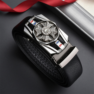 [Factory Outlet] Belt Men's Internet Popular New Men's Belt Fashion All-match Automatic Buckle