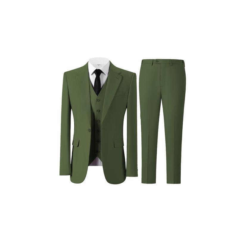 Ventas transfronterizas en caliente de comercio exterior, trajes de hombre, tres conjuntos de un solo botón delgado, traje de negocios formal