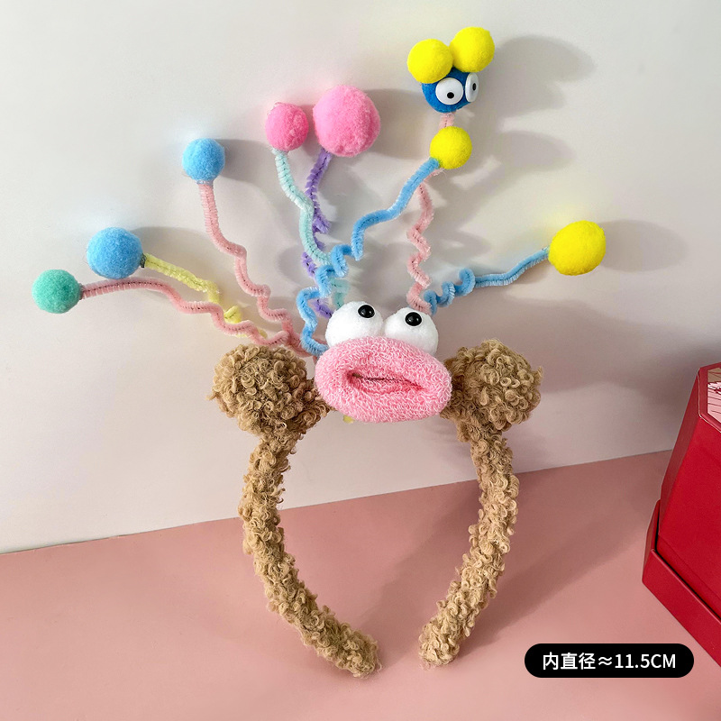 扭扭棒卡其发箍