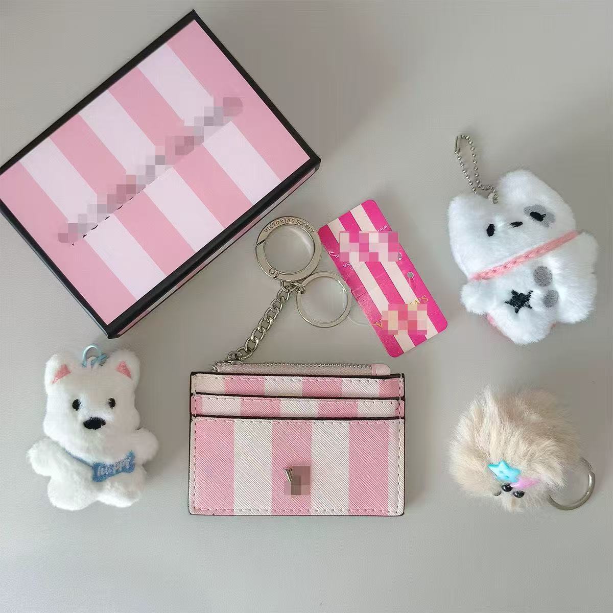 【Regalo 520】Cartera pequeña para mujer, estilo corto, monedero ultrafino, tarjetero para estudiantes, estuche sencillo para tarjetas.